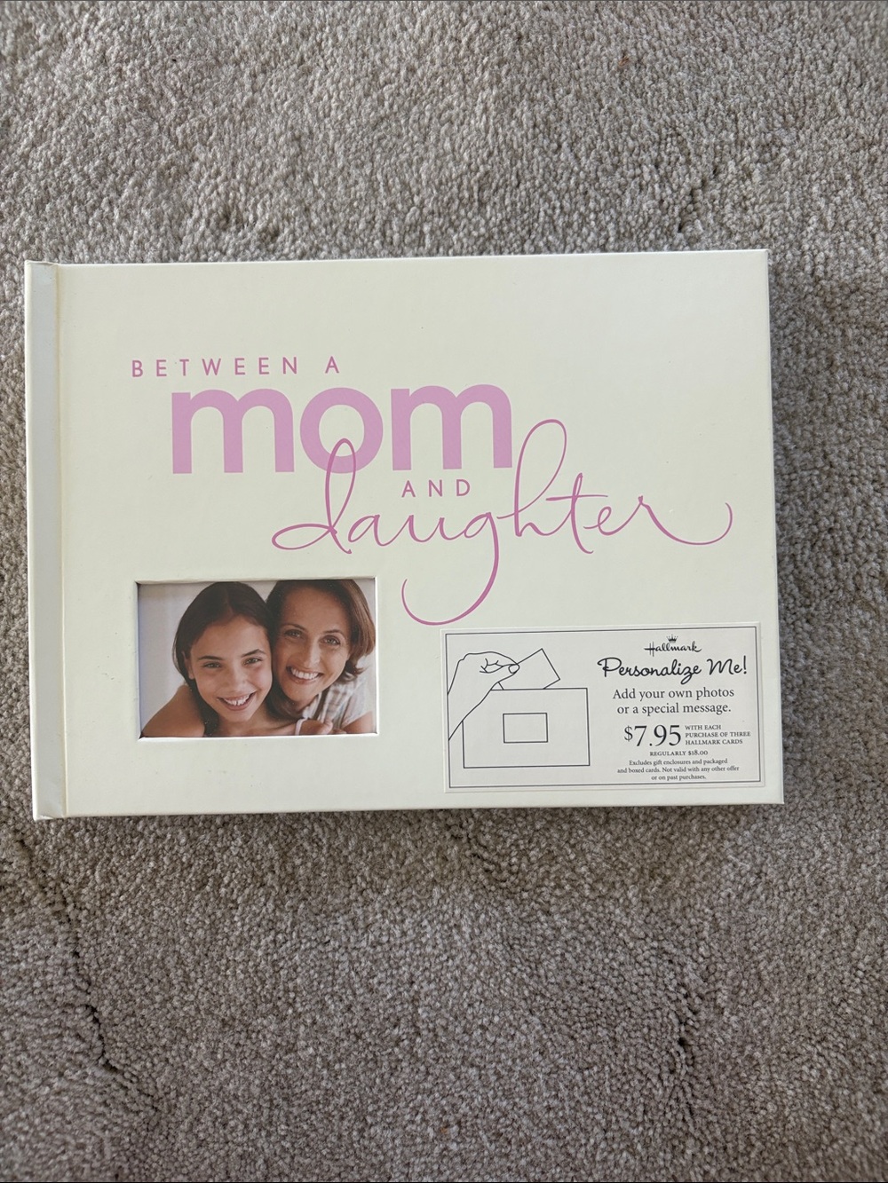 Between a Mom and Daughter Memory Book - Pink & Cream